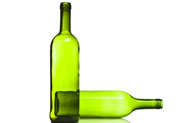 Порожні пляшки вина — стокове фото