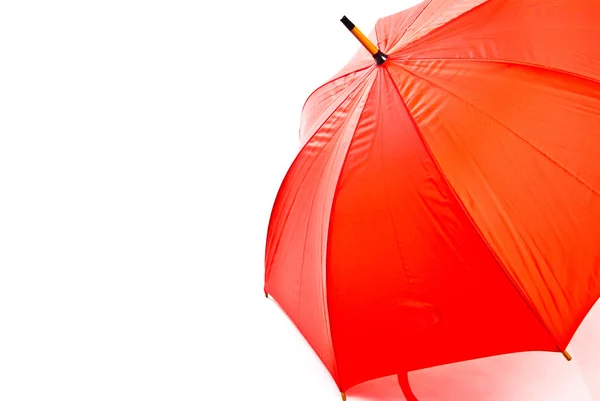 Paraguas rojo aislado — Foto de Stock