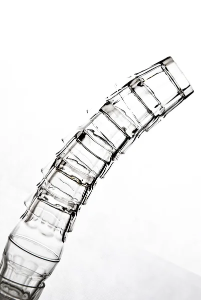Bicchierini su sfondo bianco — Foto Stock
