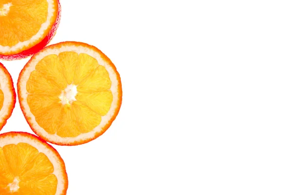 stock image Sliced orange background