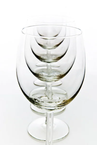 Άδειο wineglasses — Φωτογραφία Αρχείου