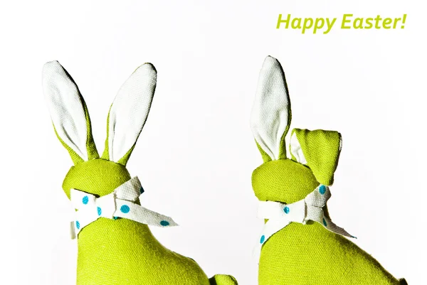 Zelená velikonoční králík — Stock fotografie