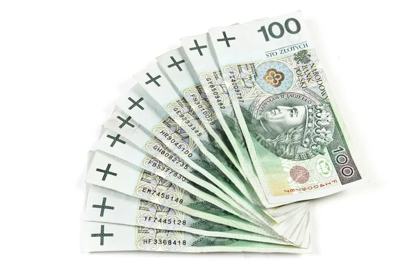 Dinero polaco Imágenes de stock libres de derechos