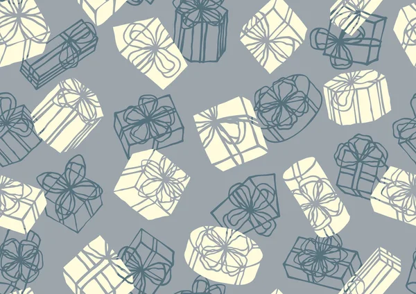 Gifts seamless pattern — Stock Vector