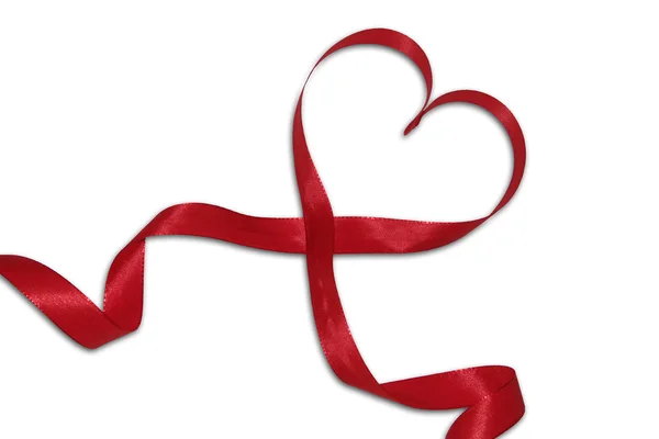 Heart of a red bow — Stock Photo, Image