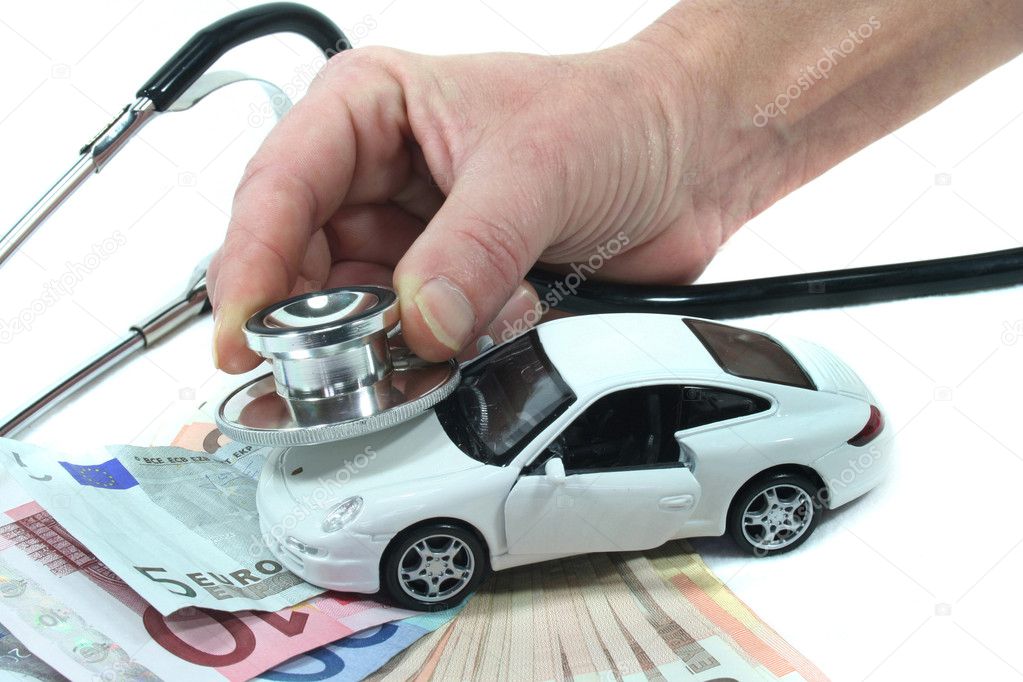 Stethoscope with car and money