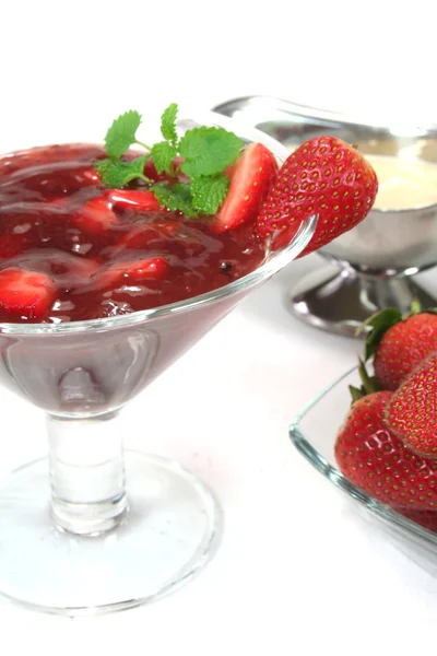 Red fruit jelly — Stock Photo, Image