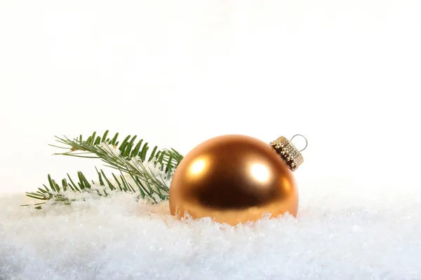 Christmas tree ornaments with pine — Stock Photo, Image