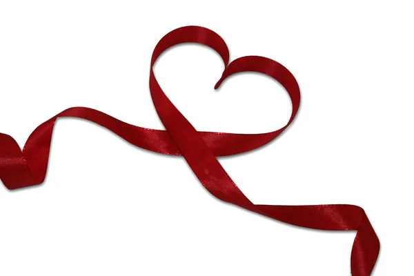 Heart of a red bow — Stock Photo, Image