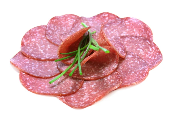 stock image Salami slices