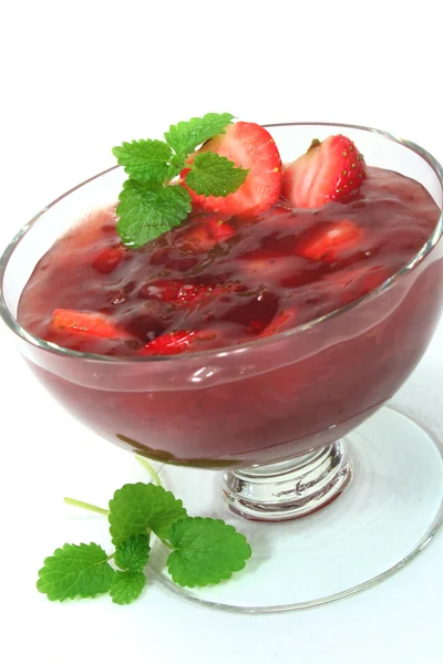 Red berry compote — Stock Photo, Image