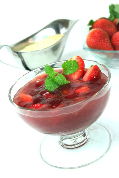 Red berry compote — Stock Photo, Image