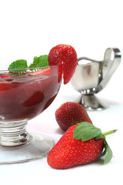레드 베리 설탕에 절인 과일 — 스톡 사진