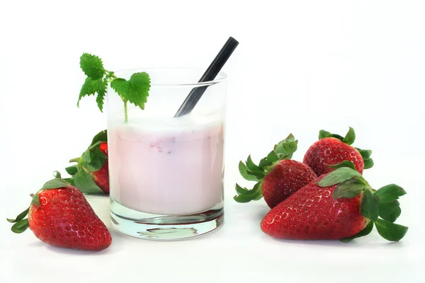 딸기 쉐이크 — 스톡 사진