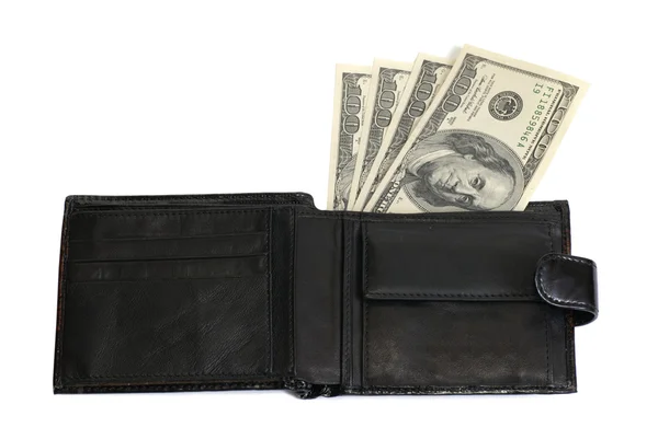 Purse with dollars — Stock Photo, Image