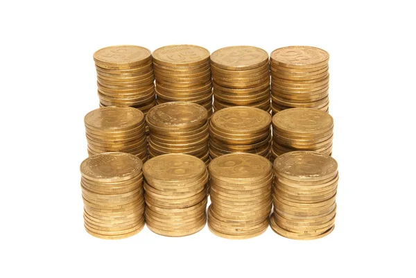 Stos złotych monet — Zdjęcie stockowe