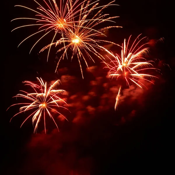 Hermosos fuegos artificiales — Foto de Stock