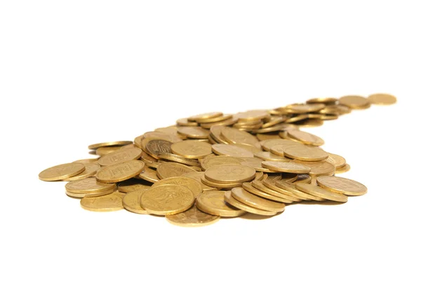 Úton, arany érmék — Stock Fotó