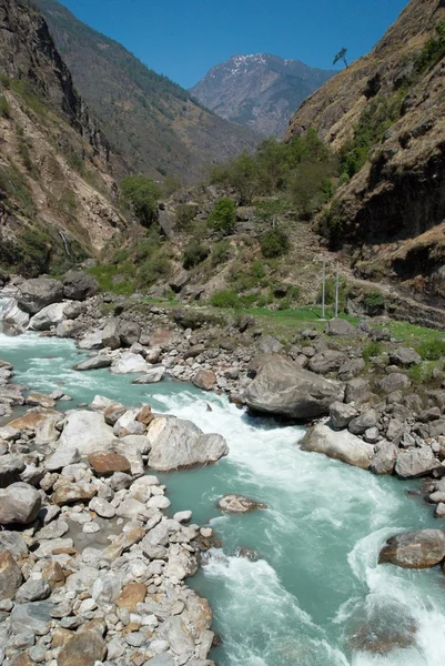 Marsyangdi ποταμό, Θιβέτ. — Φωτογραφία Αρχείου