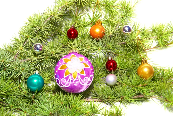 Christmas baubles and decoration — Stock Photo, Image