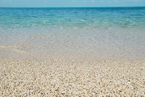 Tropikalnej plaży piasek — Zdjęcie stockowe