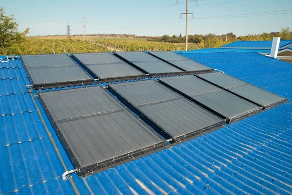 System ogrzewania solarne — Zdjęcie stockowe