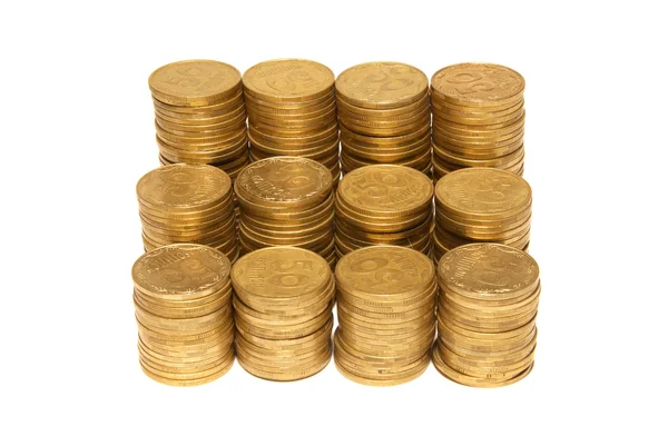 Stos złotych monet — Zdjęcie stockowe