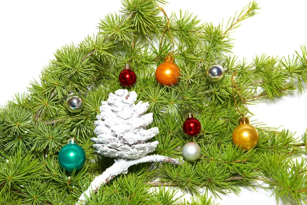 Vánoční ozdoby a dekorace — Stock fotografie