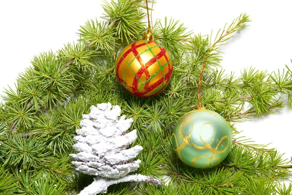 Christmas baubles and decoration — Stock Photo, Image