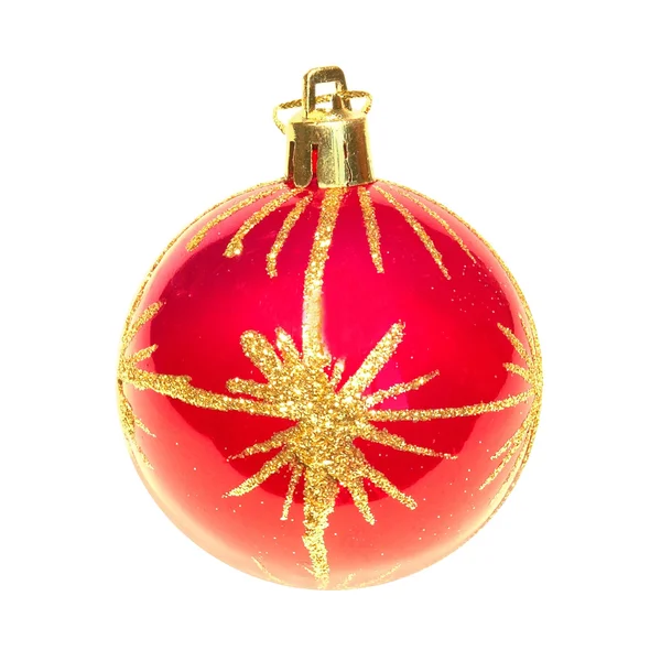 Red Christmas bauble. — Stock Photo, Image