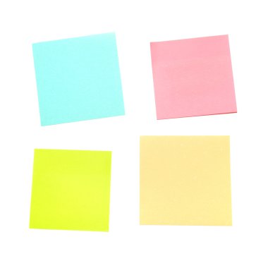 Different color stickers clipart