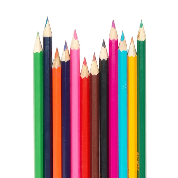 Πρώτες από χρωματιστά μολύβια — Φωτογραφία Αρχείου