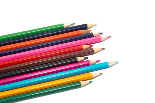Crudo de lápices de colores — Foto de Stock