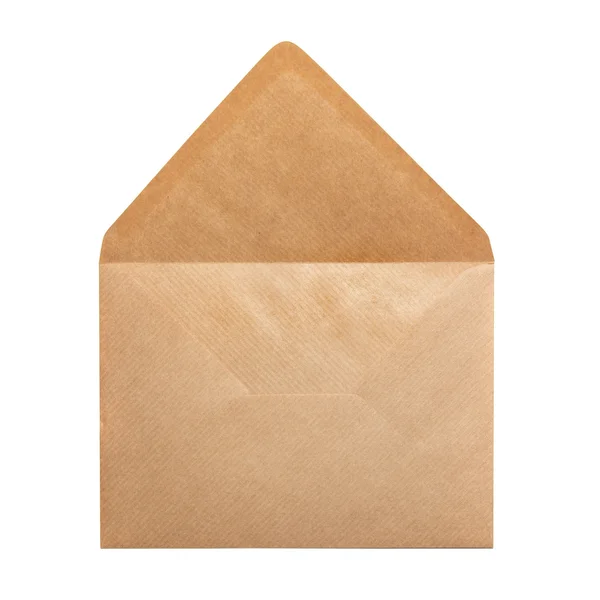 Открытый бумажный конверт — стоковое фото