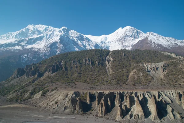 Χιονισμένα βουνά του Θιβέτ — Φωτογραφία Αρχείου