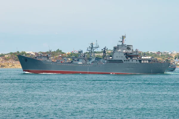 Военный корабль России — стоковое фото