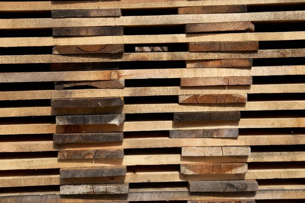 Pila di tavole di legno — Foto Stock
