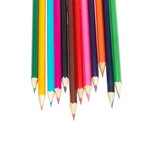 原料的彩色铅笔 — 图库照片