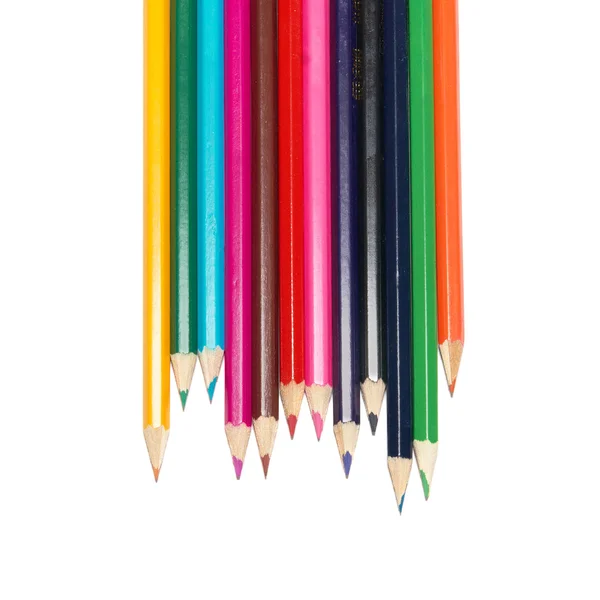 原料的彩色铅笔 — 图库照片