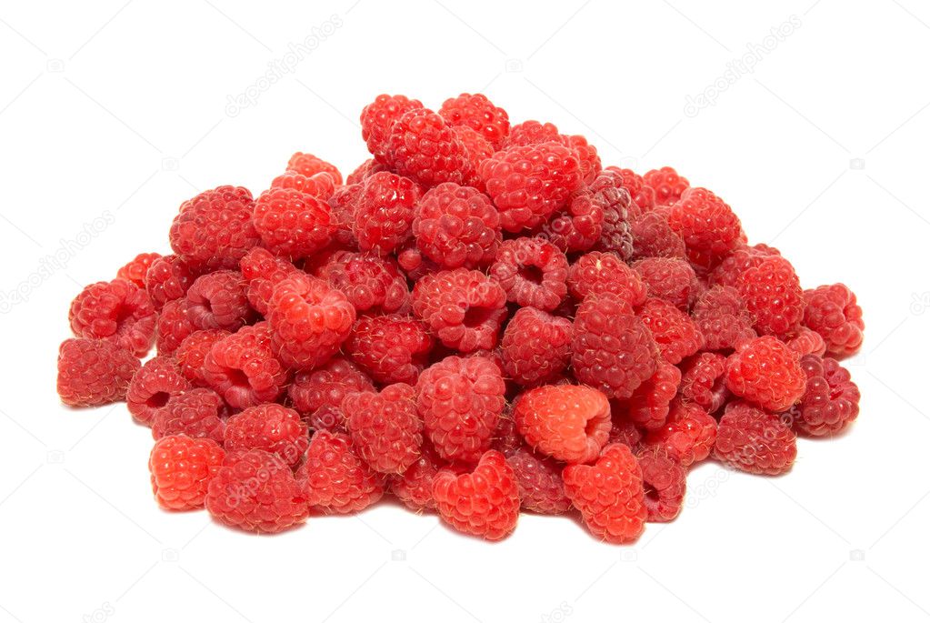 Pile of raspberries