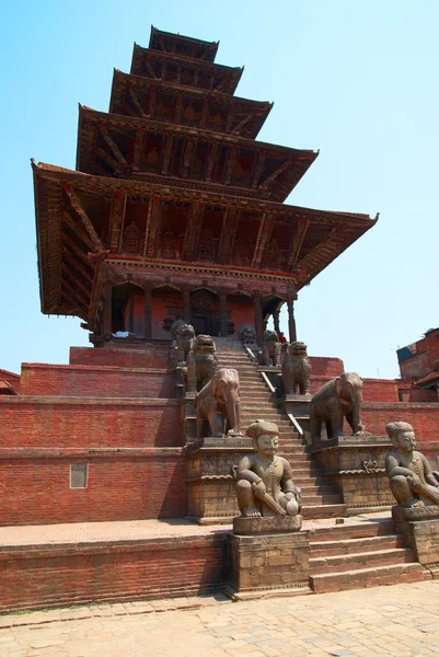Baktaphur 市、ネパールの寺 — ストック写真