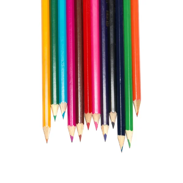 Syrové barevných tužek — Stock fotografie