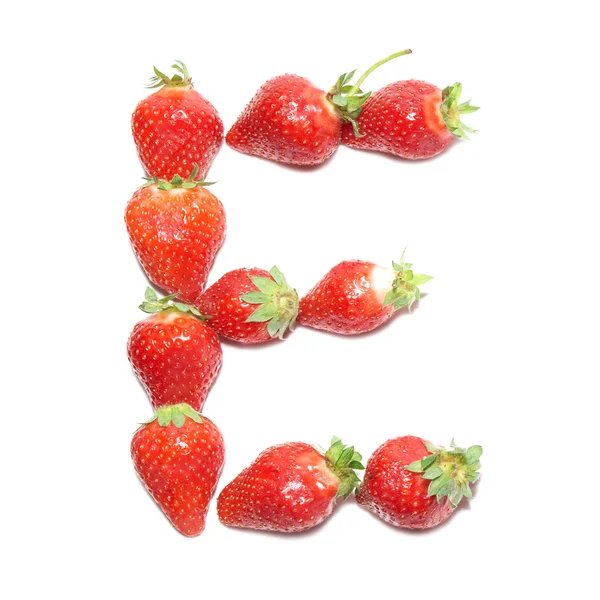 Alphabet santé fraise — Photo