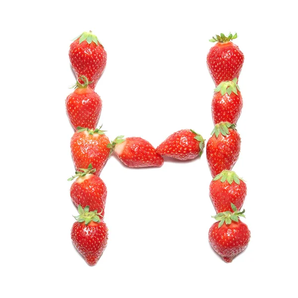 Çilek sağlık alfabesi — Stok fotoğraf