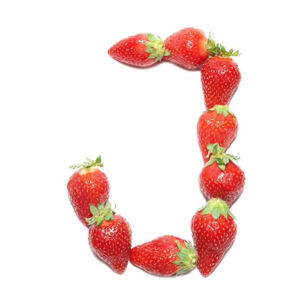 Φράουλα υγείας αλφάβητο — Φωτογραφία Αρχείου