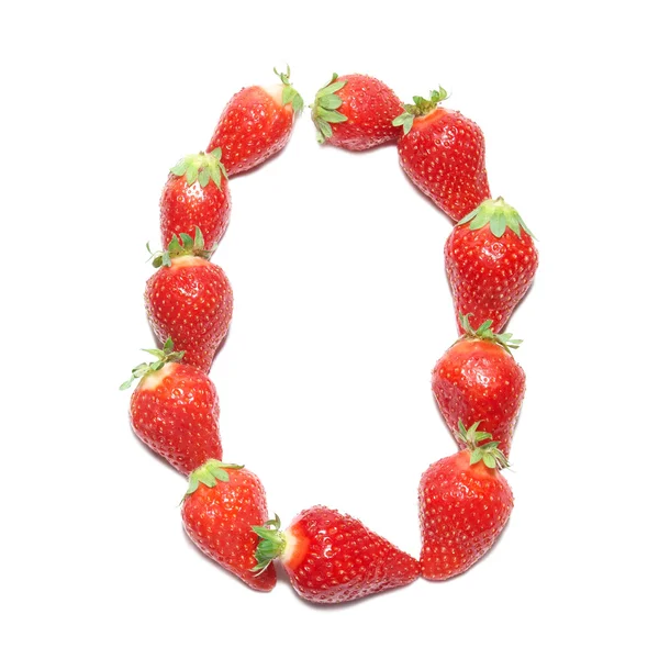 딸기 건강 알파벳 — 스톡 사진