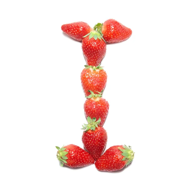 Strawberry hälsa alfabetet — Stockfoto