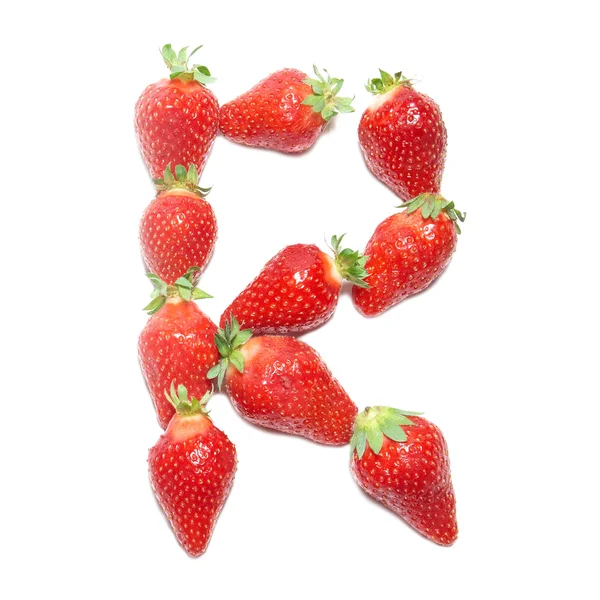 딸기 건강 알파벳 — 스톡 사진