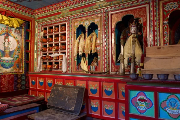 Wewnątrz świątyni Tybet — Zdjęcie stockowe