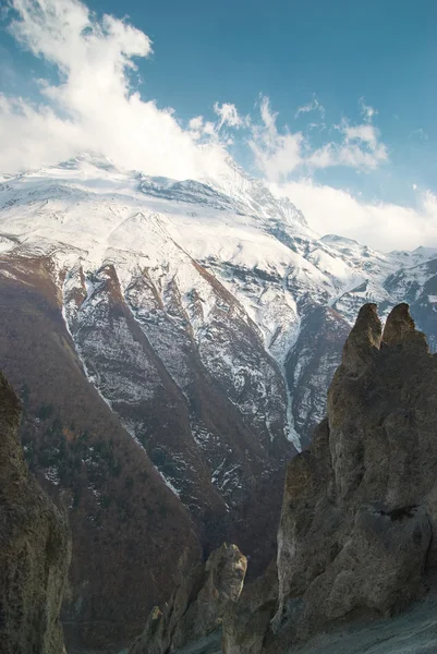 Tibetaanse besneeuwde bergen — Stockfoto